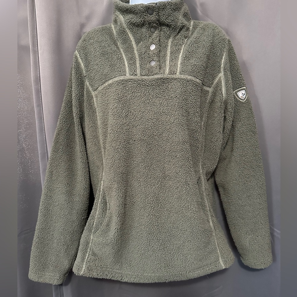 KUHL Avalon Fleece Pullover - Sage Green- Women's XL